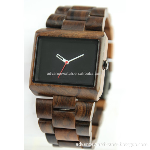 2017 father's day Custom logo men wood watch